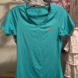 Nike Pro Dri-fit teal athletic shirt